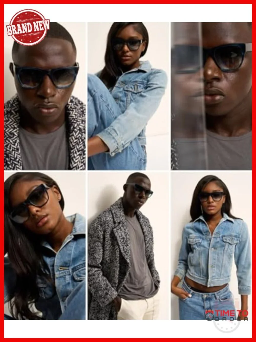Italian-Crafted Square Wayfarer Sunglasses UV400 Protection Acetate Frame